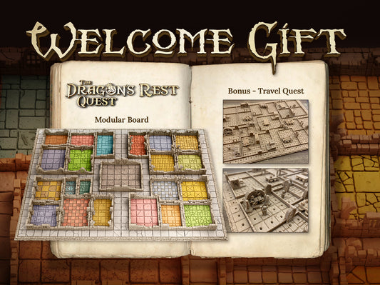 Patreon Welcome Gift - HQ01 TDRQ Modular Board & Travel Quest